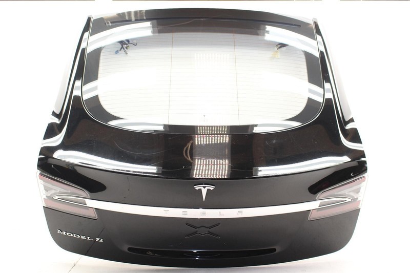 12-16 Tesla Model S Black Rear Trunk Lid Assembly