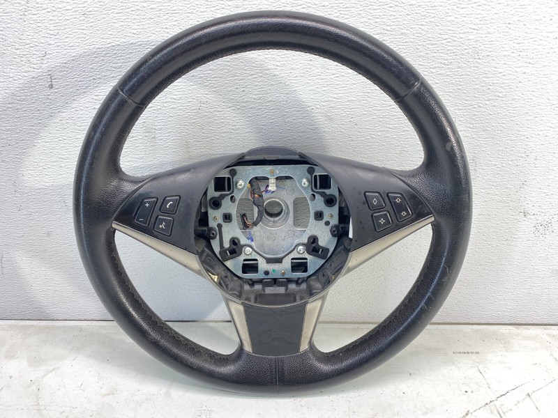 06-10 BMW E60 E63 E64 5/6 Series Sport Leather Steering Wheel Assmbly Black OEM✅