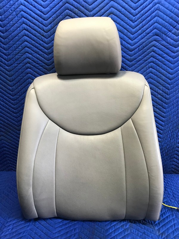 01-06 Lexus LS430 Leather Power Seat Front Passenger Right Upper Cushion Gray