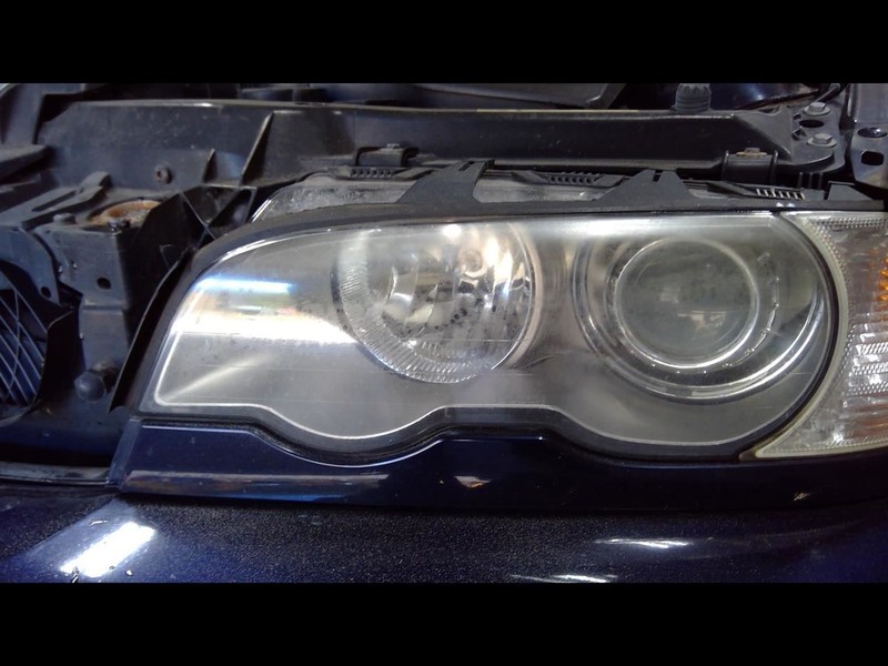 Driver Headlight Coupe With Xenon HID Fits 02-03 BMW 325i 1465053