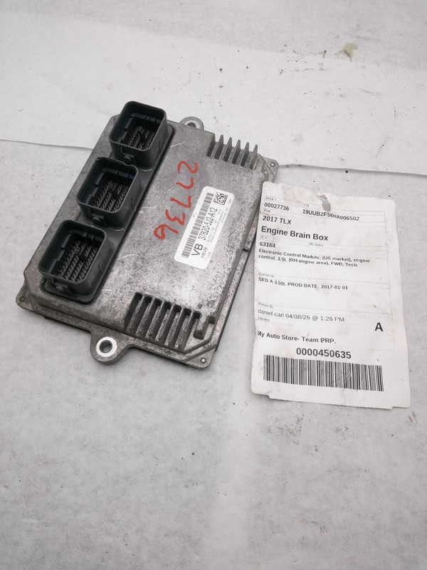 2017 Acura TLX Engine Control Module ECM 3.5L OEM 378205J2A11 135K Miles