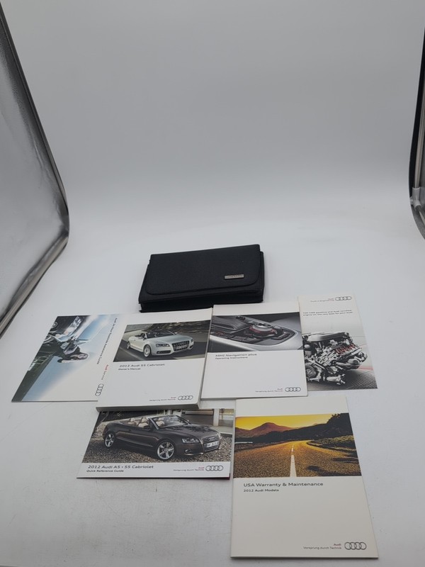 2012 Audi S5 Cabriolet Convertible Owners Manual Navigation Case Original Set