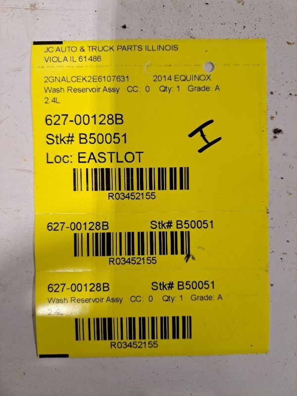 Wash Reservoir Flexible Neck Fits 10-17 EQUINOX 3452155