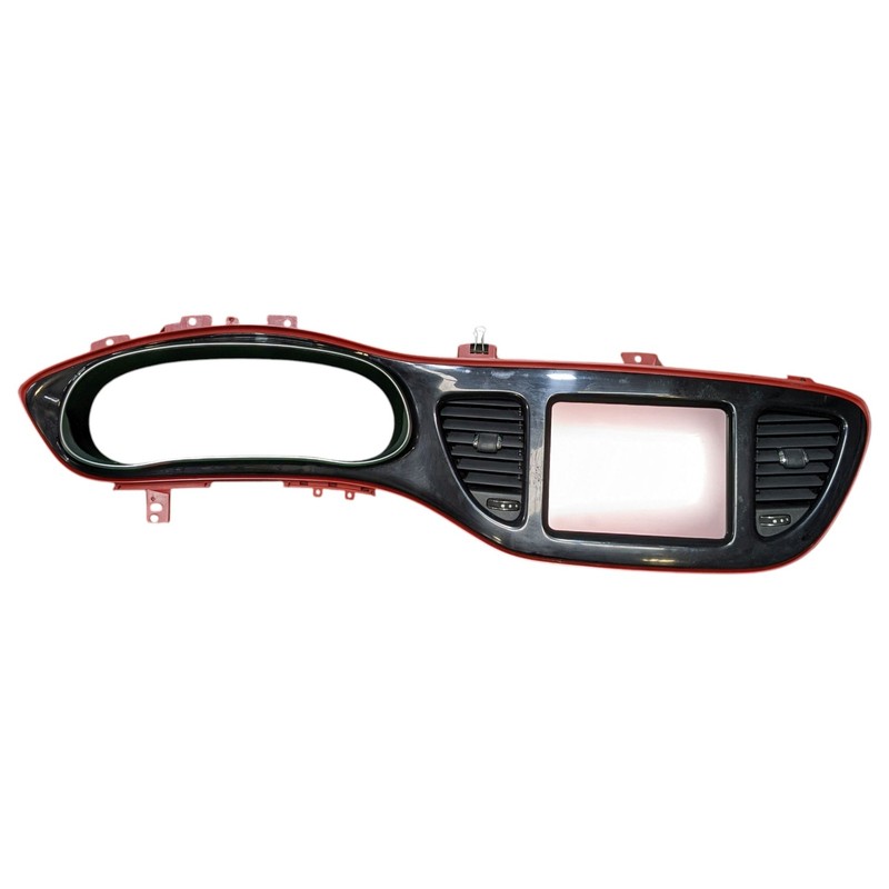 13-16 DODGE DART 8.4” UCONNECT DISPLAY SCREEN DASH CLUSTER TRIM BEZEL BLACK OEM