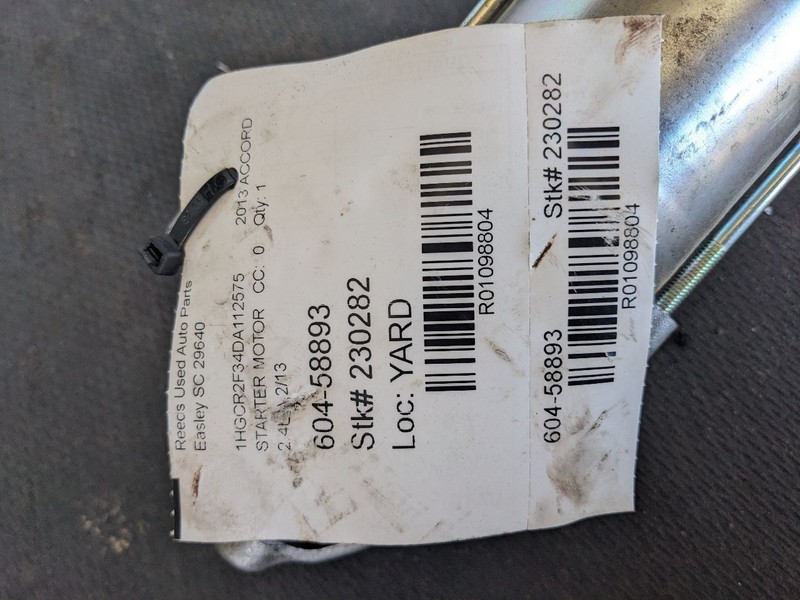 Starter Motor CVT Fits 13-17 ACCORD 1098804