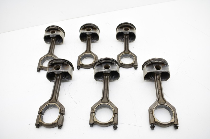 2007 BMW E90 328i N51 3.0L ENGINE PISTON CONNECTING RODS SET OF 6 OEM KW23
