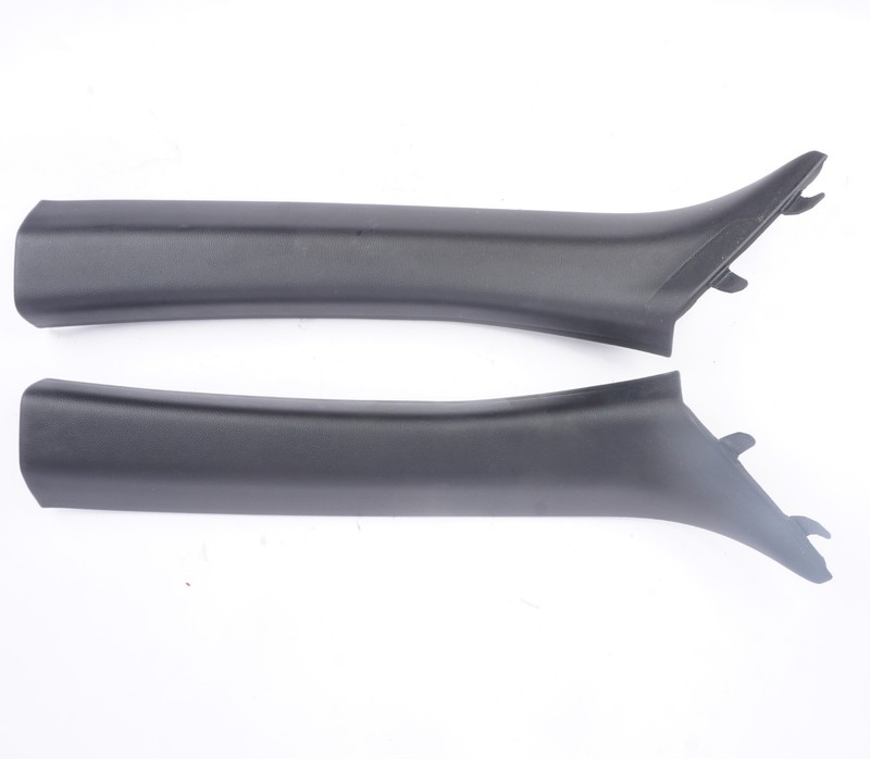 08-13 BMW E93 M3 Convertible Front A Pillars Black Original Pair 7129311 7129312
