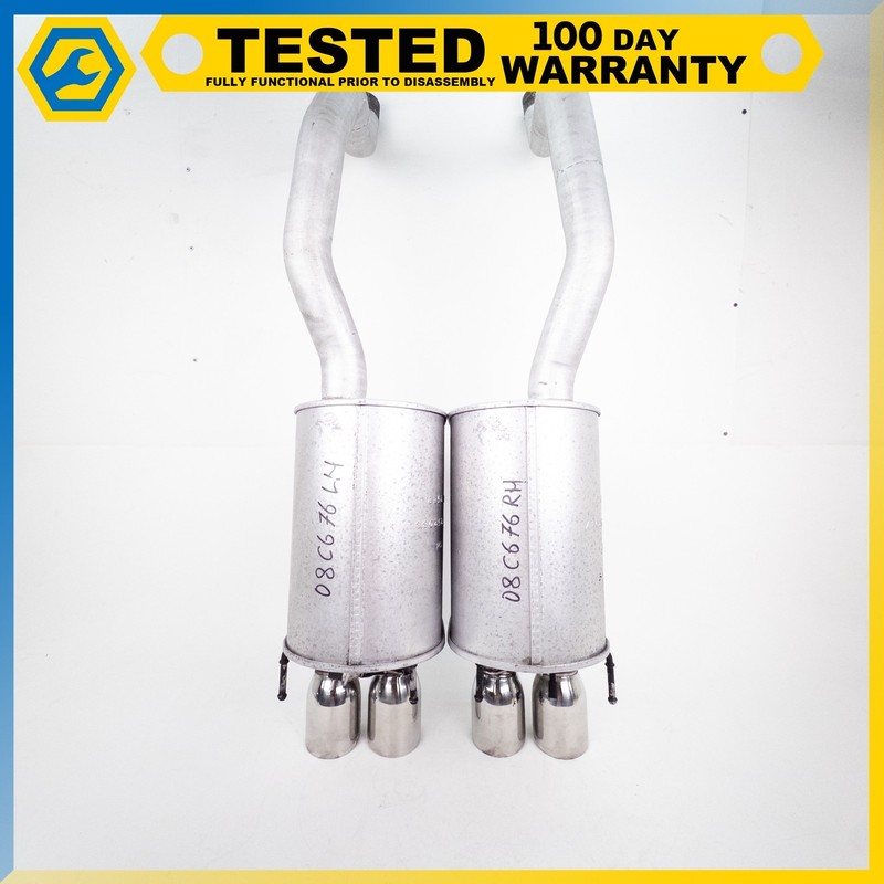 05-13 CHEVROLET CORVETTE C6 NPP BI-MODE MUFFLER PAIR MUFLER EXHAUST OEM