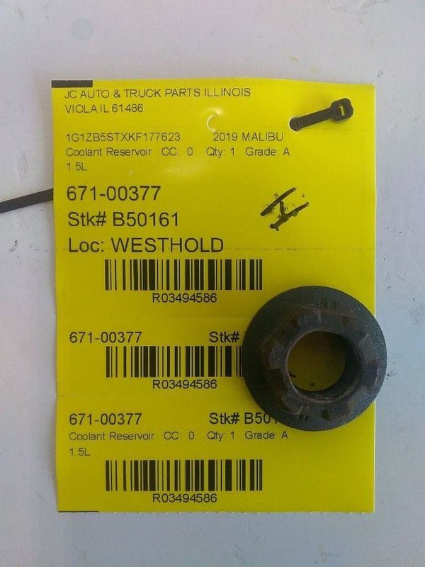Coolant Reservoir Fits 16-23 MALIBU 3494586