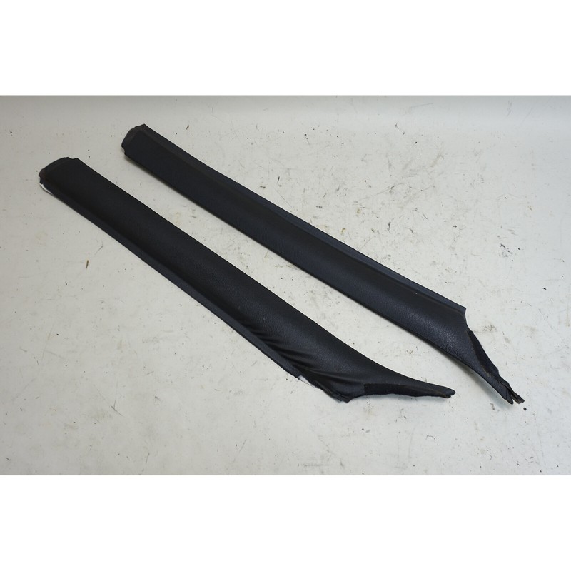 Damaged 1984-1993 BMW E30 3-Series Windshield A- Pillar Column Covers Black OEM