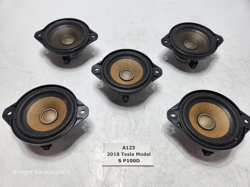 ✅ 12-20 OEM Tesla Model S X Front Left Right Midrange Audio Speaker SET Of 5