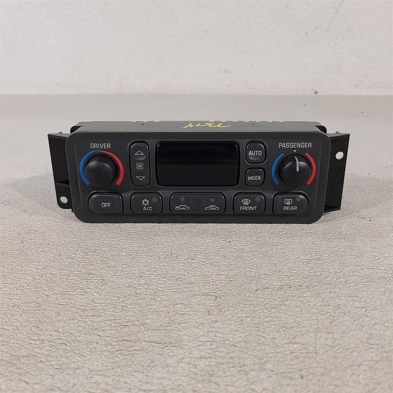 00-04 Corvette C5 Dual Zone Climate Hvac Climate Control Fan 09380441 Aa7374