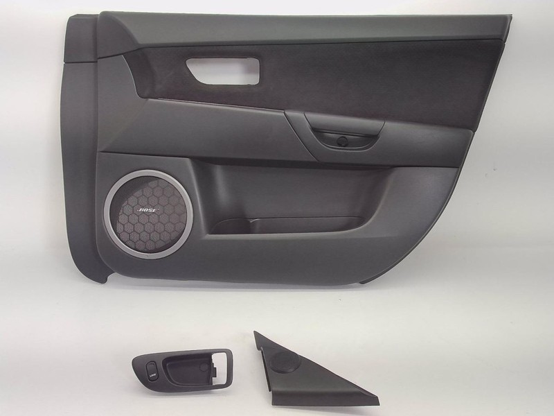 07-13 Mazda 3 Speed3 Turbo Passenger Right Front Black Door Trim Panel