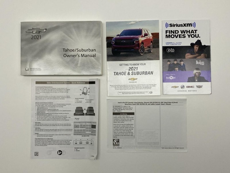 Owners Manual 2021 Chevrolet Tahoe Suburban 86668