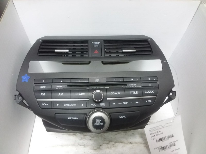 Radio Receiver AM FM 6 CD 6 Disc Fits 08-09 ACCORD 39101-TA0-A02