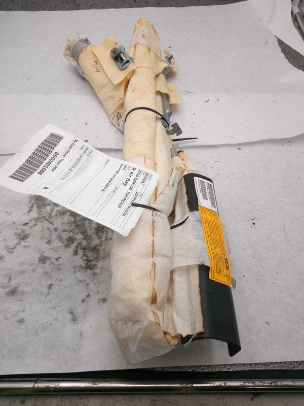 2010 Dodge 1500 Pickup Right Curtain Air Bag - Used, 168k Miles, White