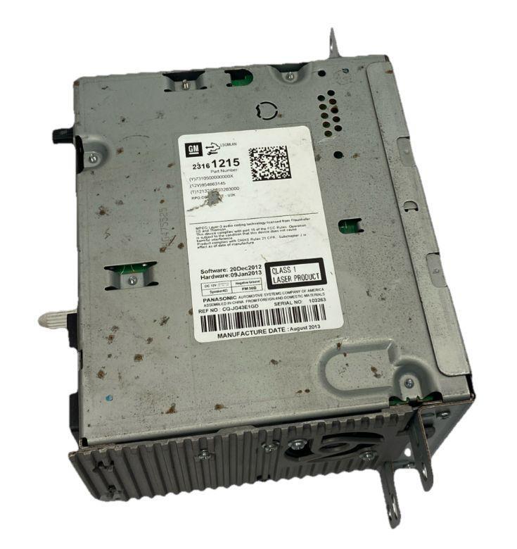 Chevrolet Malibu radio am fm 2014 to 2016 receiver am fm single cd OEM 23161215