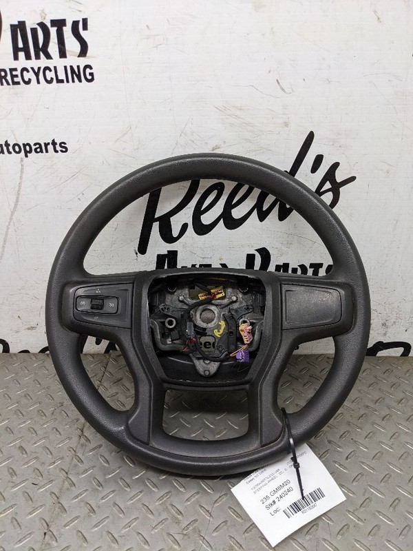 2019-2024 CHEVROLET SILVERADO 1500 STEERING WHEEL W/CONTROL SWITCHES BLA 1192647