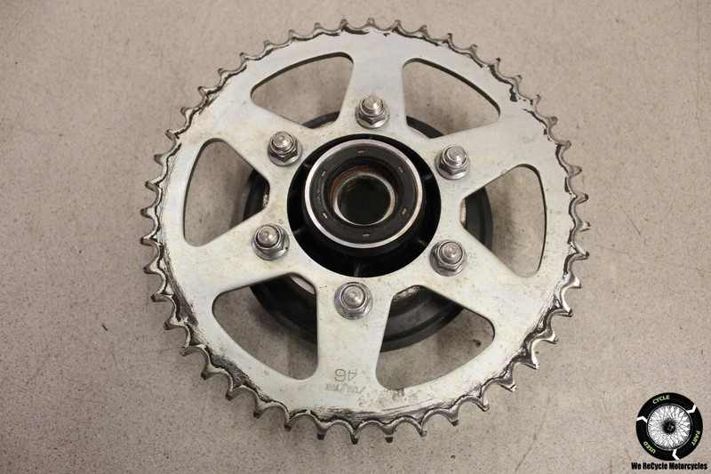 2011 Kawasaki Ninja 650R EX650C REAR BACK SPROCKET DRIVE HUB EX 650 11