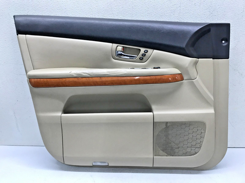 2006-08 LEXUS RX400H FRONT LEFT DRIVER INTERIOR DOOR PANEL OEM BEIGE