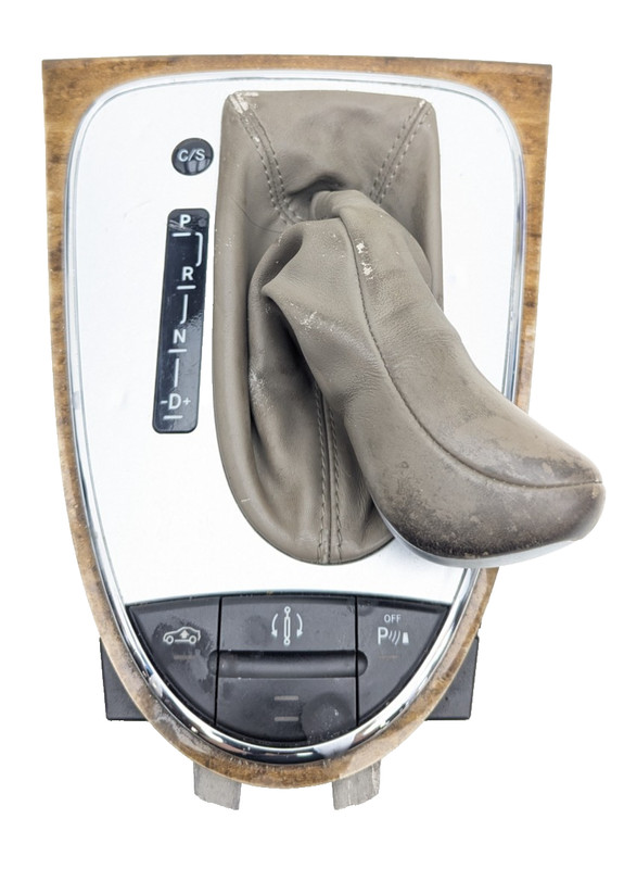 2003-06 Mercedes W211 E500 E350 E320 Gear Shift Shifter Bezel Trim Wood