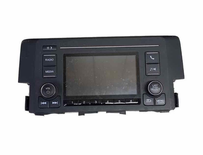 17 18 HONDA CIVIC SEDAN LX US MARKET RADIO DISPLAY & RECEIVER OEM 39100TBAA11