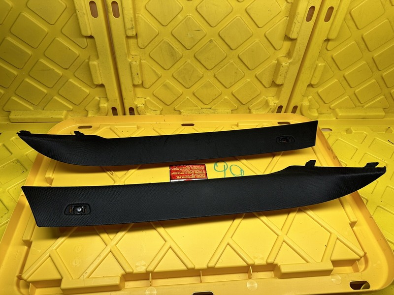2011 - 2016 BMW 550I OEM LEFT & RIGHT A-PILLAR TRIM PANEL COVER | BLACK 9116348