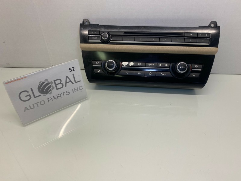 11-16 BMW F10 528i AM FM CD AC HEATER CONTROL SWITCH PANEL OEM