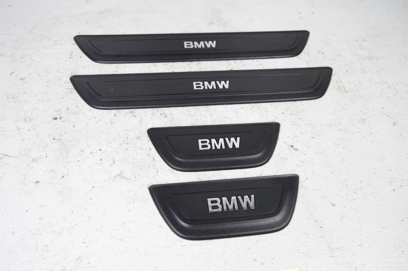 2011-2017 BMW X3 FRONT & REAR DOOR STEP SILL PLATE TRIM OEM SET OF 4