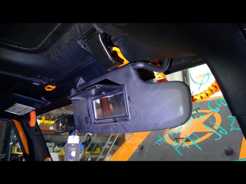 Passenger Sun Visor VIN W 6th Digit Jk Body Fits 11-18 WRANGLER 1655925
