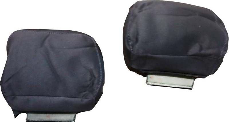 Black Cloth Front Headrest Covers 19-20 Chevy Silverado 1500 New Take Off OEM