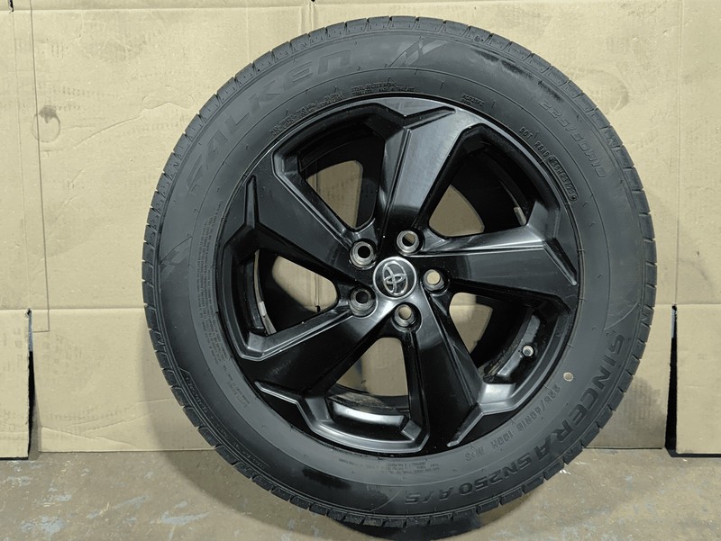 2019-2022 Toyota RAV4 Black Wheel Ring Rim Tire M+S 18*7J 255/65R18 8/32" OEM