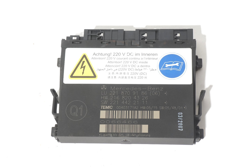 2007 - 2009 MERCEDES BENZ S550 W221 FRONT LEFT SEAT CONTROL MODULE OEM