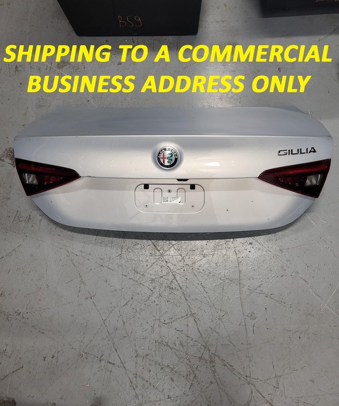 Used Oem Alfa Romeo Liftgate Tailgate Trunk Deck Lid Hatch for 2017-2024 Giulia