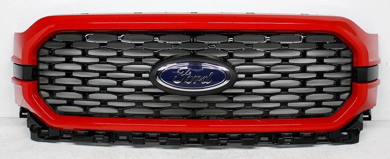 NL34-8200-LA5BRQ OEM Grille For Ford F150 XL STX Race Red (PQ, M7236) Scratches