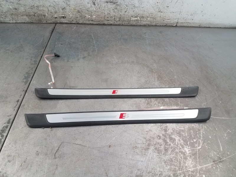 2018 Audi S4 Quattro B9 Front Illuminated Door Sill Scuff Plates #6793 P4