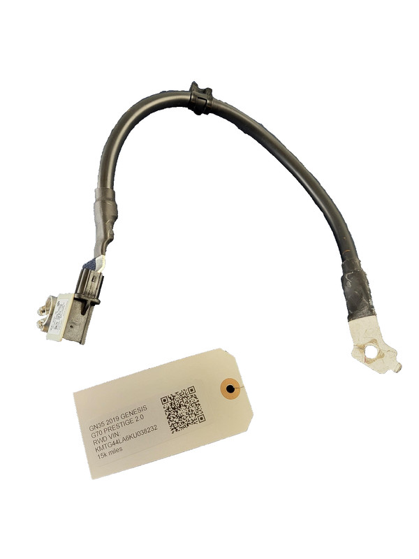 Used Oem GENESIS Battery Negative Wire Cable for 2019-2021 G70 Prestige 2.0L RWD