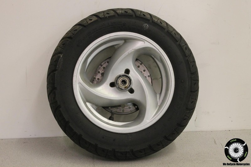 2008 Yamaha Vino YJ 125 YJ125 FRONT WHEEL RIM W TIRE BRAKE DISC 08