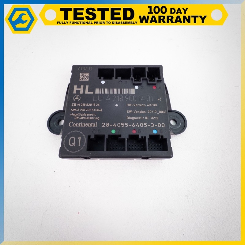 12-18 MERCEDES-BENZ CLS550 E550 REAR LEFT SIDE DOOR CONTROL MODULE OEM