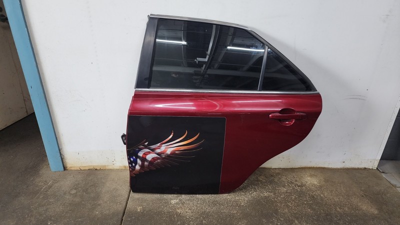 2015-2017 TOYOTA CAMRY REAR LEFT DRIVER SIDE DOOR RED OEM