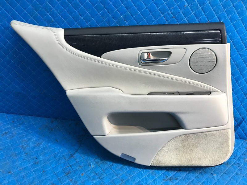 07-12 Lexus LS460 Rear Left Driver Side Interior Door Panel Trim OEM Gray LA10