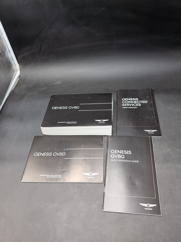 2022 GENESIS GV80 Factory Owners Manual Set w/ NAV *OEM*