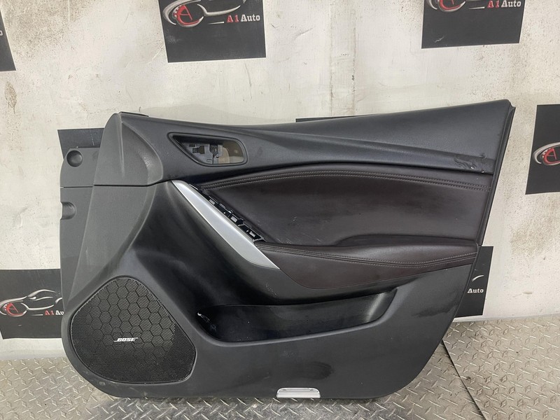 2016 2017 Mazda 6 Front Passenger Right Door Panel Brown Leather Normal Wear