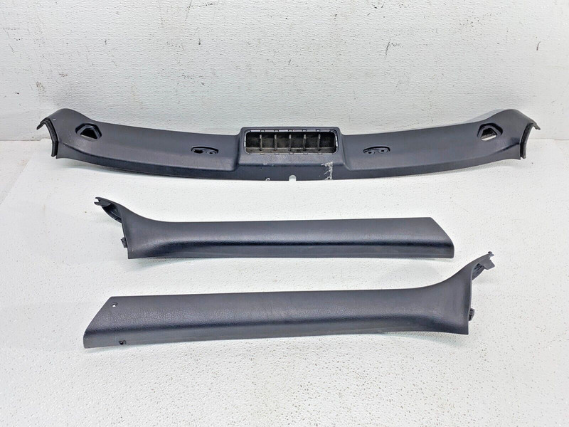 BMW E46 3 Series Convertible Top Headliner A Pillar Trim Cover Black Set 3 OEM✅
