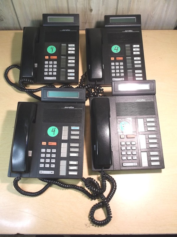 USED LOT OF 4 MERIDIAN NT4X36 BUSINESS PHONE FREE SHIPPING