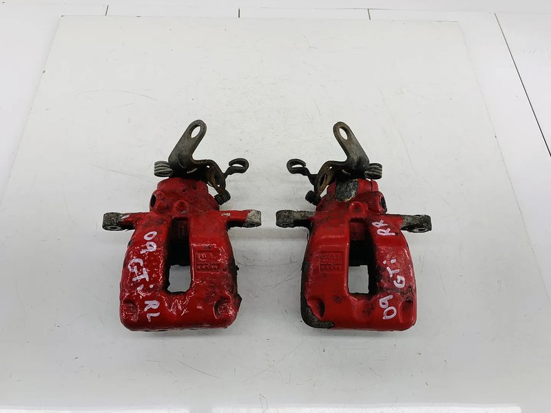 06-10 VOLKSWAGEN GTI FWD REAR RIGHT & LEFT SIDE ABS BRAKE CALIPER SET OF 2 OEM