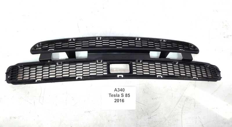 ✅ 2012-2016 OEM Tesla Model S Front Bumper Lower Grille Cover Black