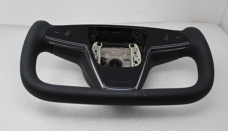 Genuine 2021-2023 TESLA MODEL S X Plaid Yoke STEERING WHEEL 1622612-00-GOEM