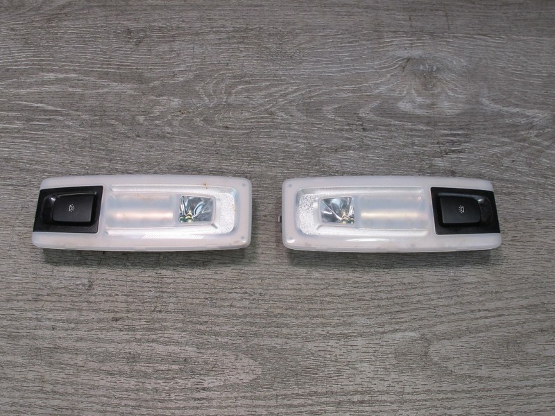 2014-2018 BMW F15 X5 REAR OVERHEAD INTERIOR READING LIGHT LAMP SET OF 2
