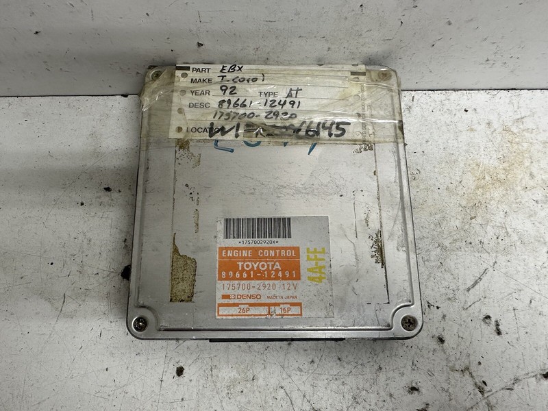 1991-1992 Toyota Corolla Sdn & Sw Fed Emissions Engine Computer Control Module